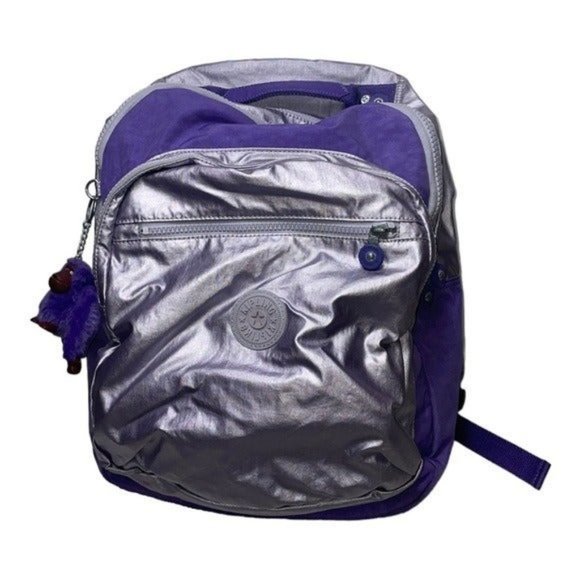Kipling Bags Kipling Seoul Large Laptop Backpack In Tile Purple And